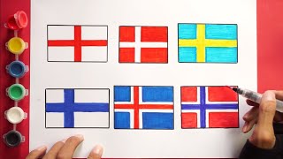 Draw 6 similar flags. You know what Country this is?