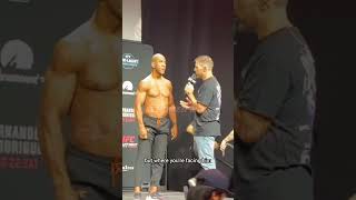 UFC Fight Night: Hernandez vs Rodrigues Intense Face-to-Face #fenomenmma #mma #ufc #viral #sport