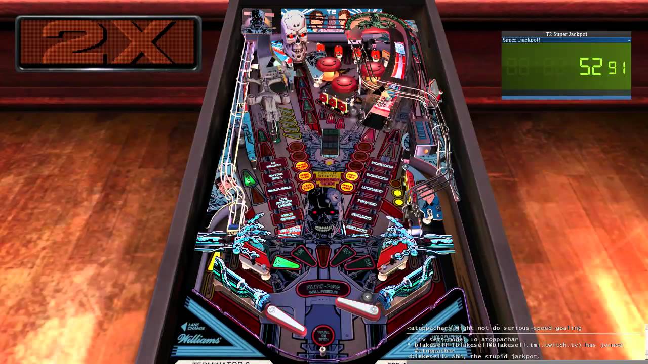 Terminator 2 Super Jackpot Sprint (Pinball Arcade) YouTube