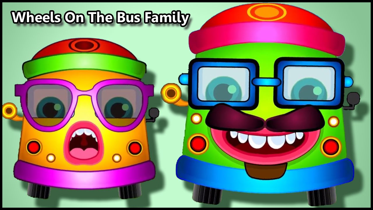 Wheels On The Bus Cartoons Singing Finger Family Children Nursery