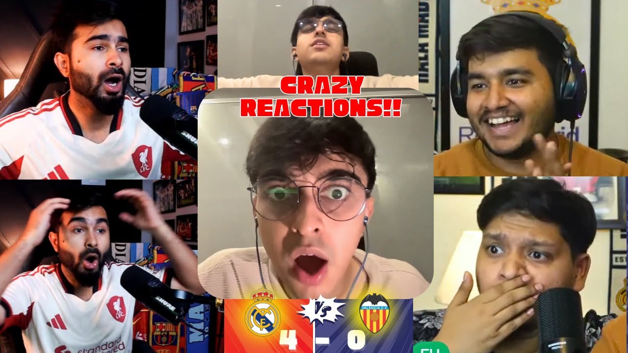 Crying BARCA Fans and Happy MADRID Fans Reaction to REAL MADRID 4-0 VALENCIA | LA LIGA