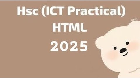 HTML-এর টেবিল তৈরি করা || Hsc || ICT Practical 2025