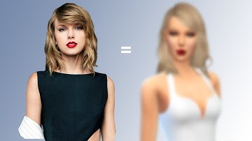 I made Taylor Swift in The Sims 4!