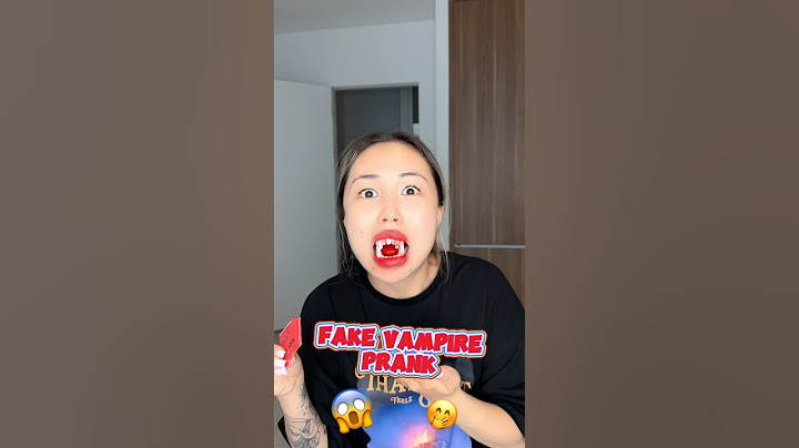 FAKE VAMPIRE PRANK #shorts #iribabyworld #prank