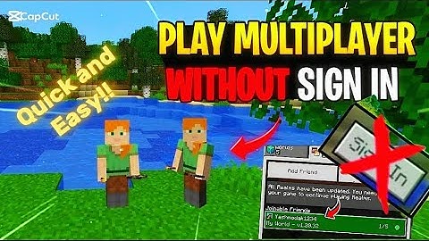 How to play multiplayer in Minecraft PE without signing in 👀🌚👌