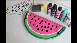 Şık Karpuz Tepsi Yapımı Sizlerle - Diy