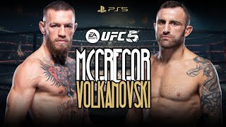 Mcgregor vs Volkanovski 2024 | ¿Quién ganaría? Combate con IA en UFC 5