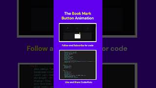 The Book mark animation using HTML CSS and JS|#shorts #coding #programming #webdevelopment