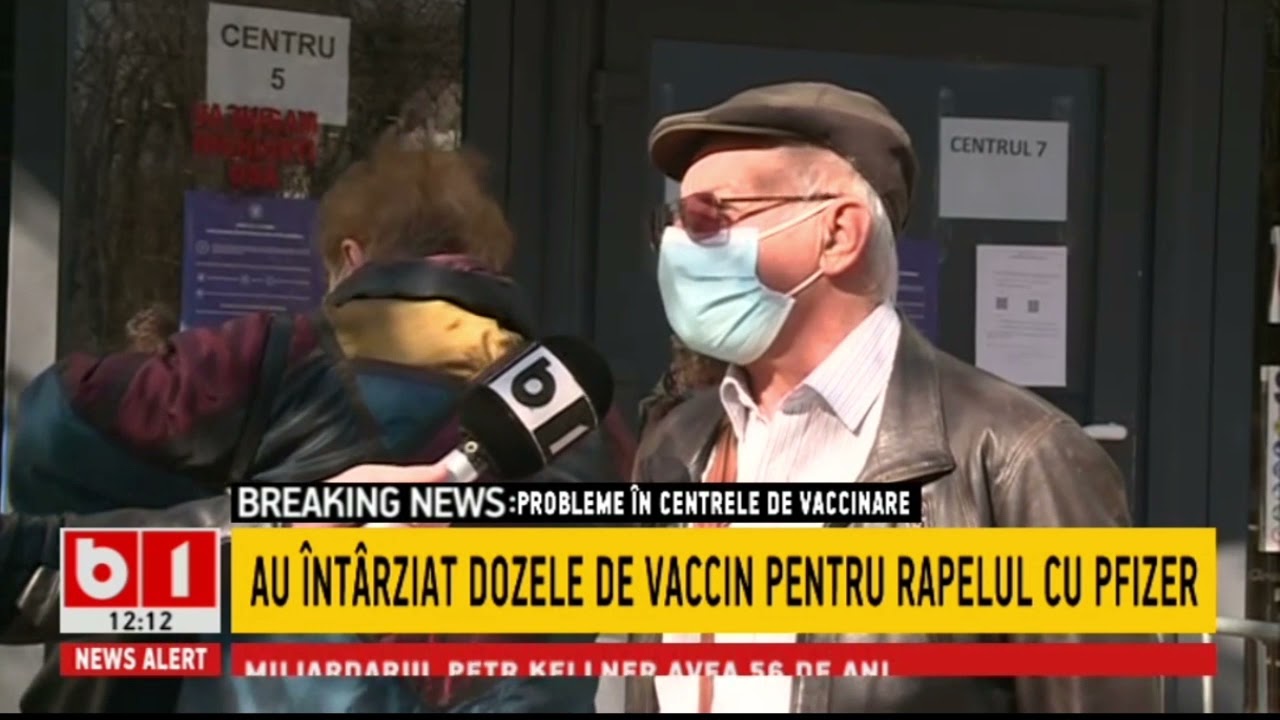 PROBLEME IN CENTRELE DE VACCINARE - DOZELE DE VACCIN PFIZER PENTRU RAPEL AU INTARZIAT_StiriB1_29mart