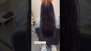 MicroLocks with Extensions using human hair. #microlocksextensions #microlocsjourney #microlocks