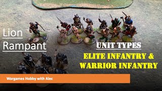 Lion Rampant Units Part 4 - Warriors and Elite Infantry.