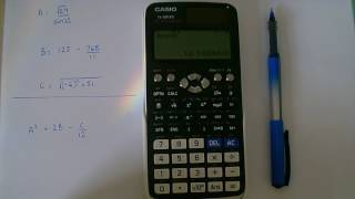 Storing values in the memory of the Casio fx-991EX Classwiz calculator