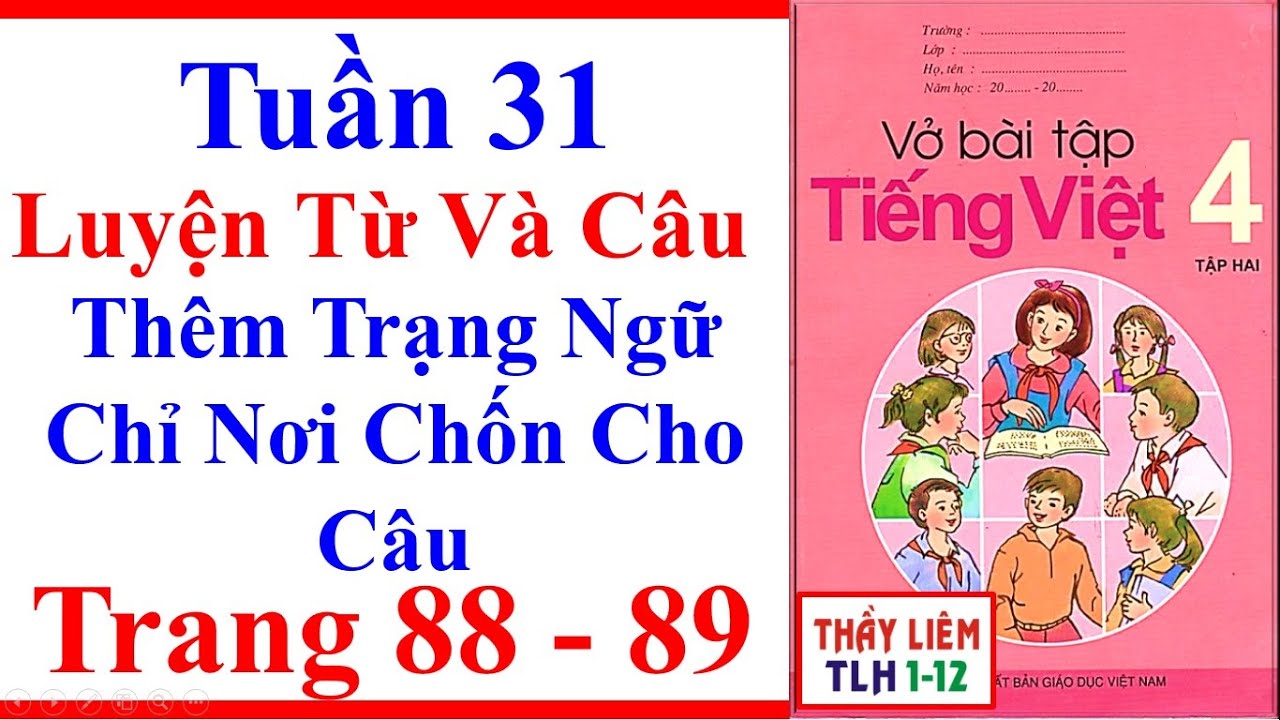 Vở Bài Tập Tiếng Việt Lớp 4 | Tuần 31 | Luyện Từ Và... - youtube