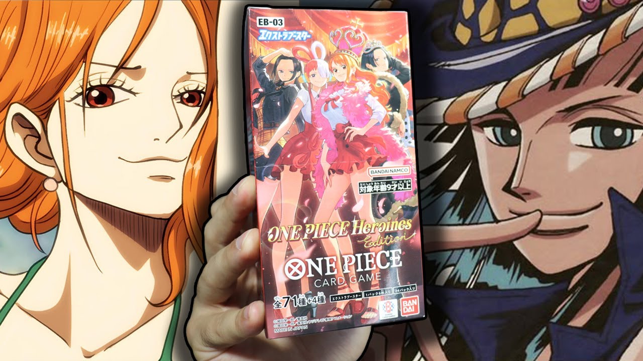 Открываем коробку с бустерами Вайфу из One Piece...