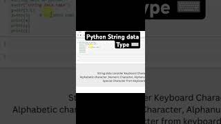 Python string data type ! | Intelligence Logic