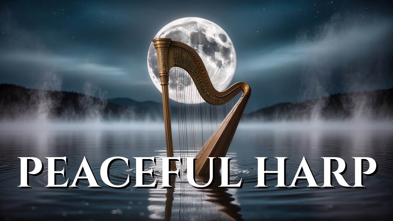 Deep Relaxing Harp Music 🌙 Calming Harp for Sleep, Stress Relief & Meditation