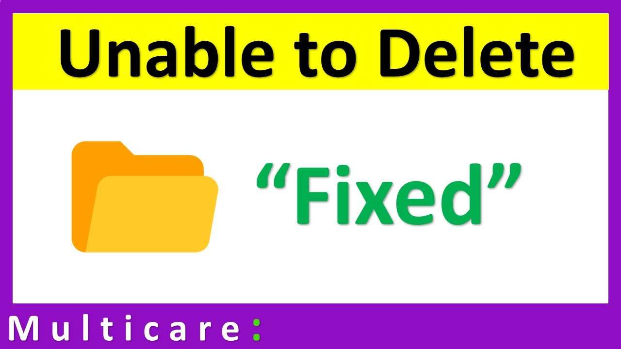 How to delete undeletable folders in windows 10 