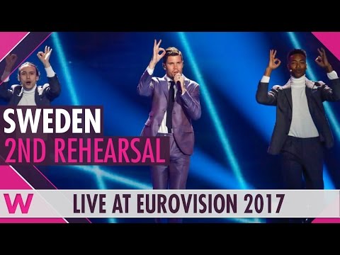Second rehearsal: Robin Bengtsson “I Can’t Go On?” (Sweden) Eurovision 2017 | wiwibloggs