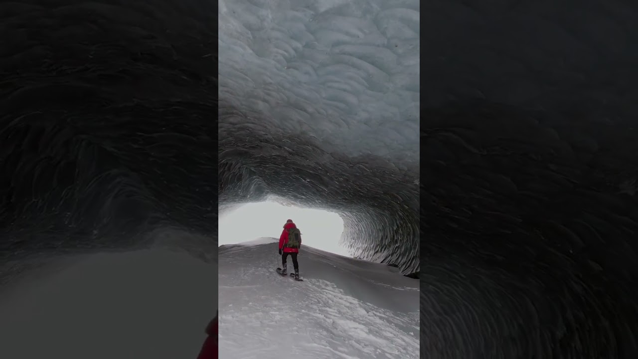 Walk through this breathtaking ice cave in Alaska.