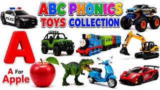 🔤🚗 ABC Phonics &amp; Car Collection for Kids | Learn Alphabet, Toy Cars &amp; Vehicles for Toddlers #abcsong