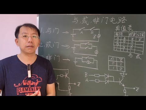 基本的与或非逻辑门电路是数字电路的基础，需要熟练撑握