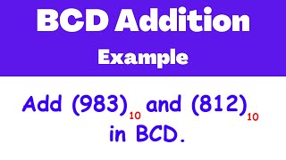 BCD Addition Example | Electrical Engineering
