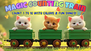 MAGIC COUNTING TRAIN / Count 1 to 10 with Colors & Fun Songs!