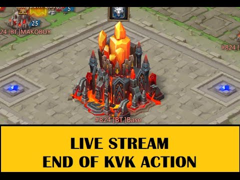 Lords Mobile - LIVE STREAM - END OF KVK ACTION - Going for forts and ...
