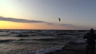 Para Surfer at Eagle River MI 2