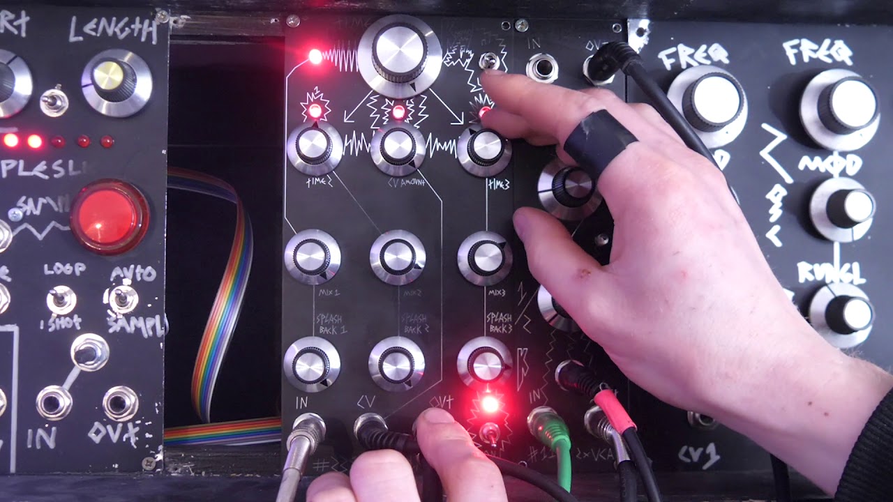 10 minutes of KOSMO 2399 Triple Splashback Delay - Reverb - Lasers