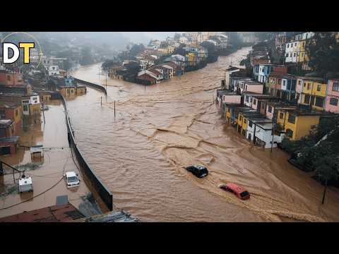 Flash flooding devastated Medellin,Colombia! Major Disaster in Santo Domingo and Belén