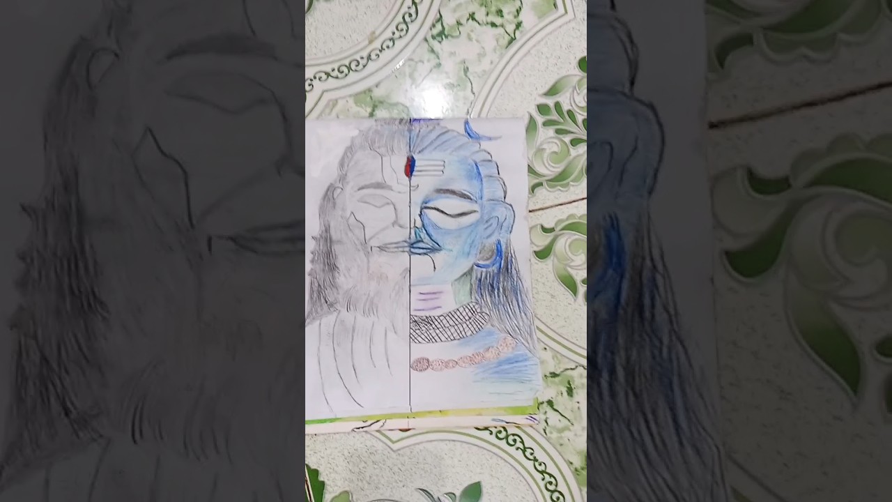 easy Har Har Mahadev drawing 