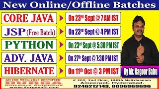 New Batches in Online Training @ DURGASOFT