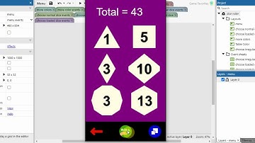 dice roller app (Android) - made in Construct 3
