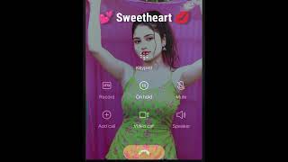 Girl ❤️ ( Sweetheart 💋) Baby Love 💕 Indian Girl Video Call Prank One Sided Call Prank Romantic 💕😡