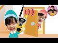 おうちでトランシーバーかくれんぼ！　HUGっと！プリキュア　おもちゃ　3人きょうだい　まりちゃんいずちゃん＆るんるんママ【普段遊び】
