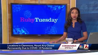 Ruby Tuesday closes Clemmons, Mount Airy restaurants due to coronavirus impact