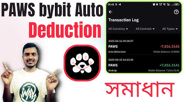 Paws Token Bybit Auto Deduction Problem Solved | PAWS Token Onchain Claim |