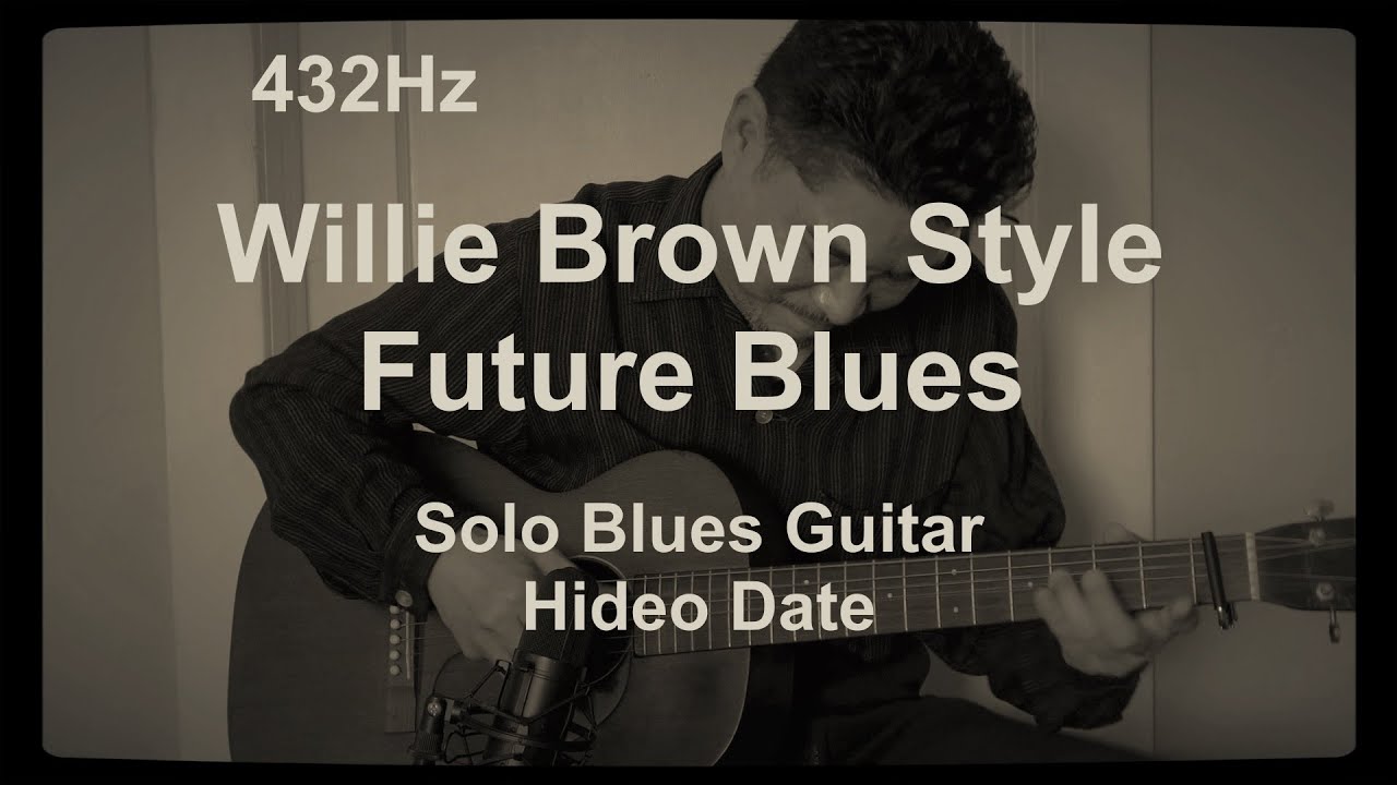 "Future Blues" Willie Brown Style Blues in Ab  Solo Acoustic Blues Guitar (A=432Hz) Hideo Date