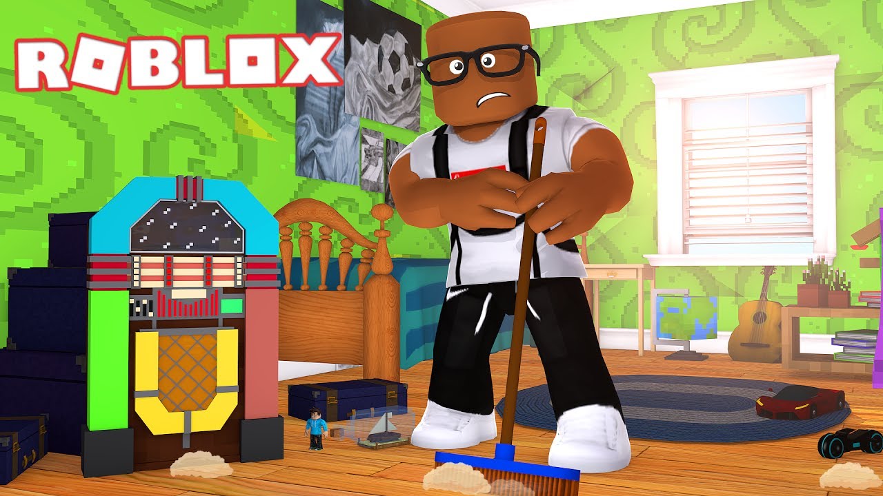 CLEANING MY MESSY ROOM IN ROBLOX (Cleaning Simulator) YouTube