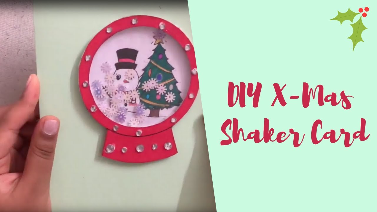 DIY Christmas shaker card