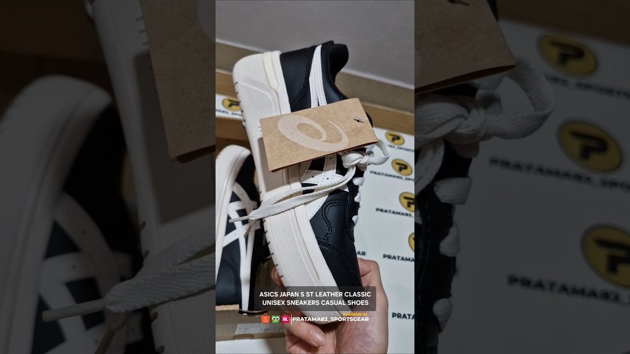 ASICS GEL JAPAN S ST LEATHER SNEAKERS UNISEX SHOES BLACK ORIGINAL (FULL VIDEO CHECK OUR CHANNEL)