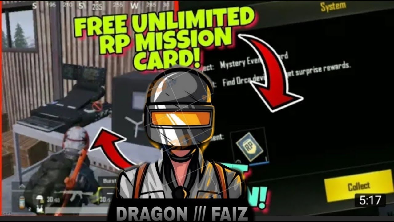 How To Get RP Mission Card For FREE I Secret Location In PUBG Mo...