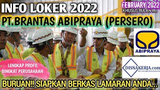 UPDATE LOKER FEBRUARI 2022 - PT.BRANTAS ABIPRAYA (PERSERO) | MANAGEMENT TRAINEE DAN QHSE MANAGER