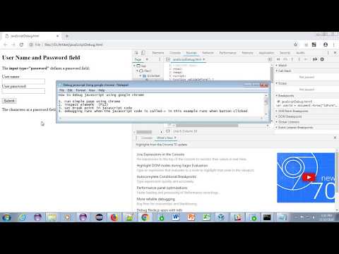 how to debug javascript in chrome