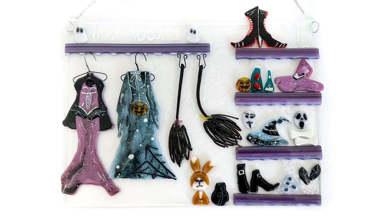 Fused Glass Witch Bootique