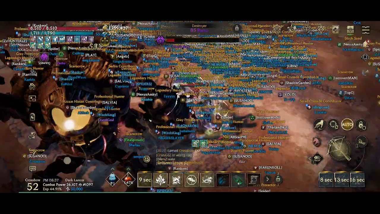 Lordnine : Infinite Class. Crossbow, World Boss Parto. 