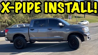 2013 Toyota Tundra 5.7L V8 w/ STRAIGHT PIPES & X-PIPE!