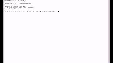 rhel dhcpserver configuration