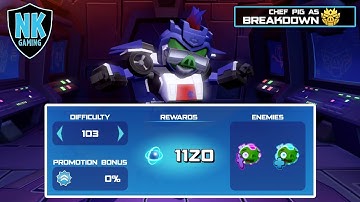 Angry Birds Transformers - Spark Run Series - Level 103 - Featuring Breakdown